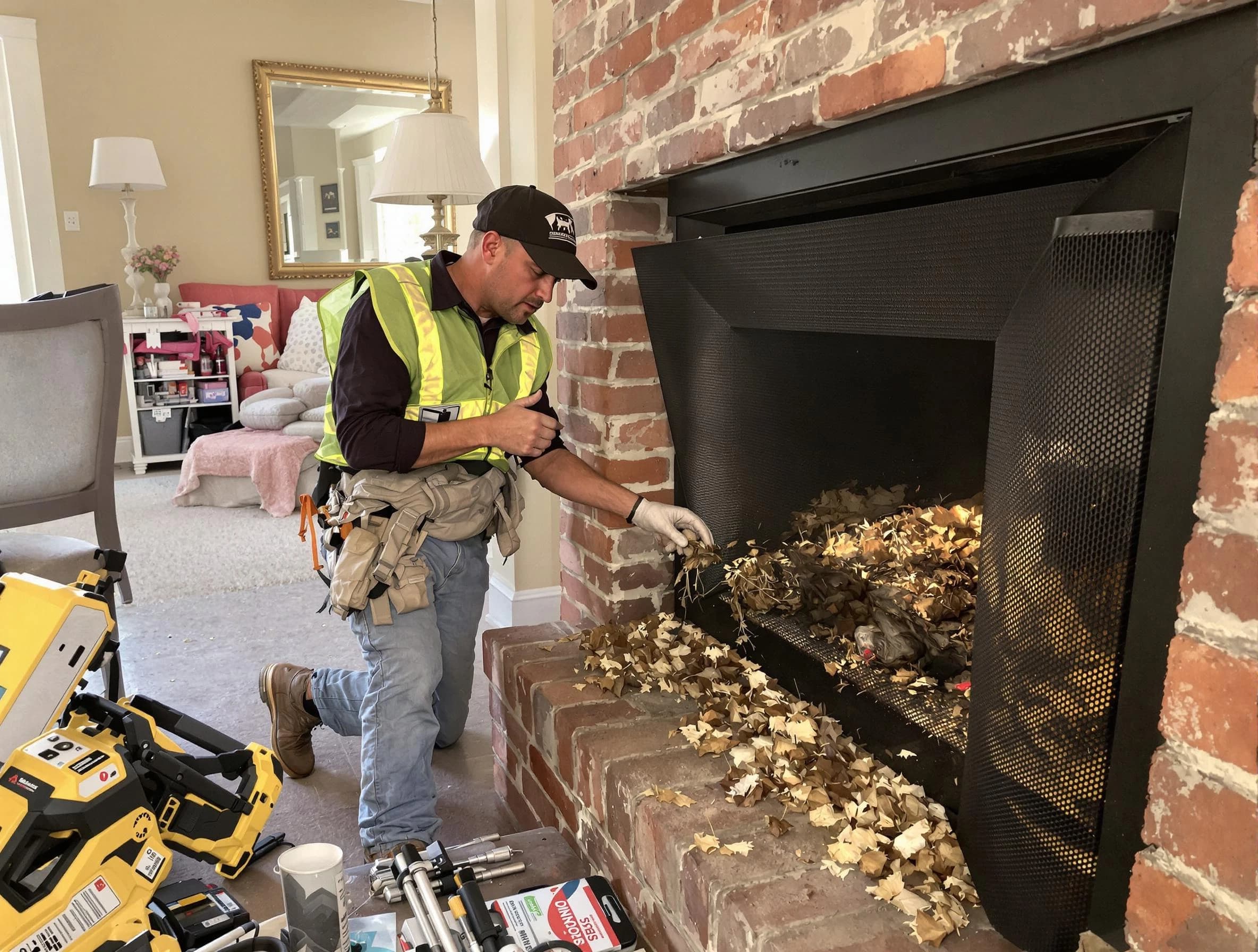 Safe screening installation by Columbiana Chimney Sweep in Columbiana, AL