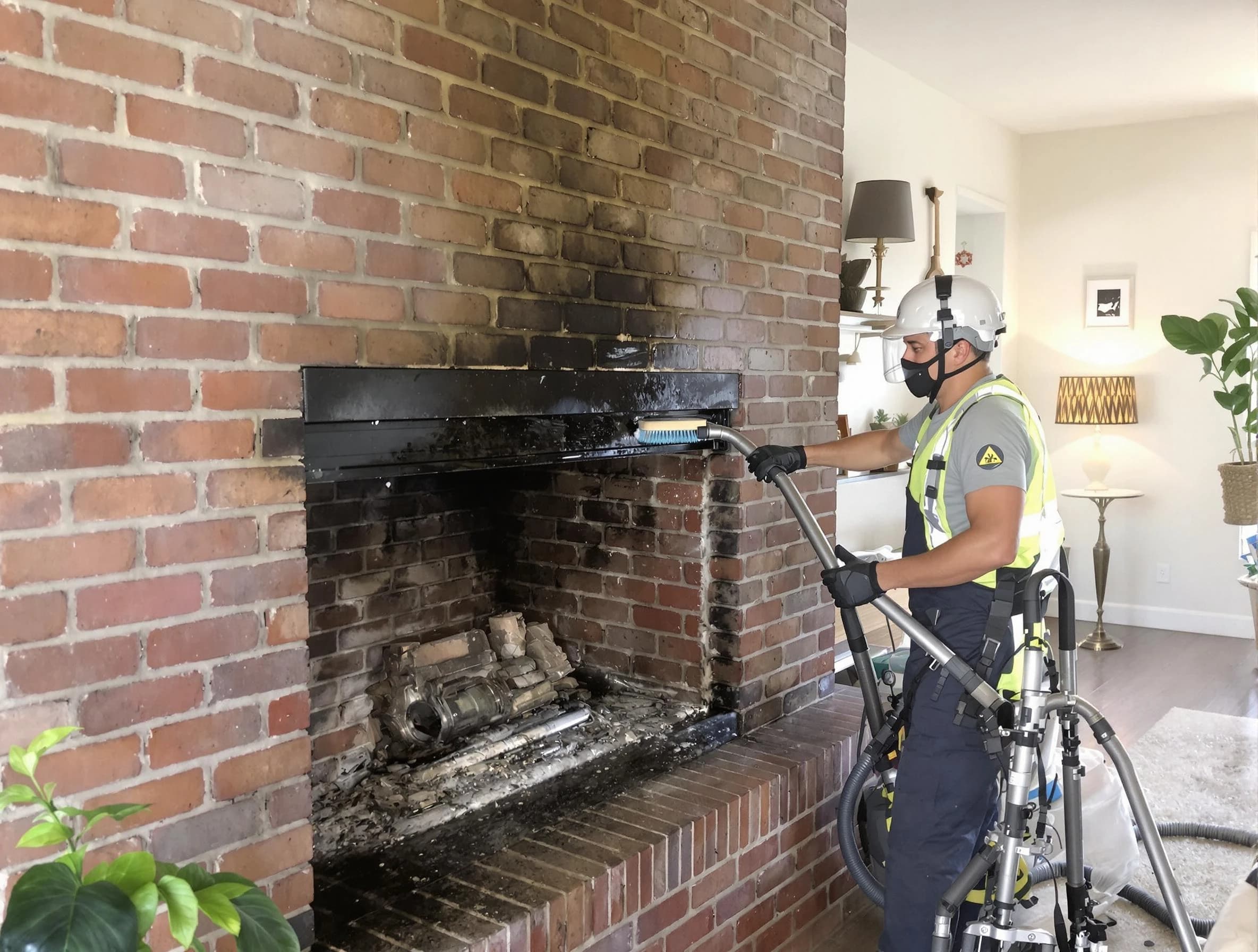 Columbiana Chimney Sweep providing fireplace cleaning services in Columbiana, AL