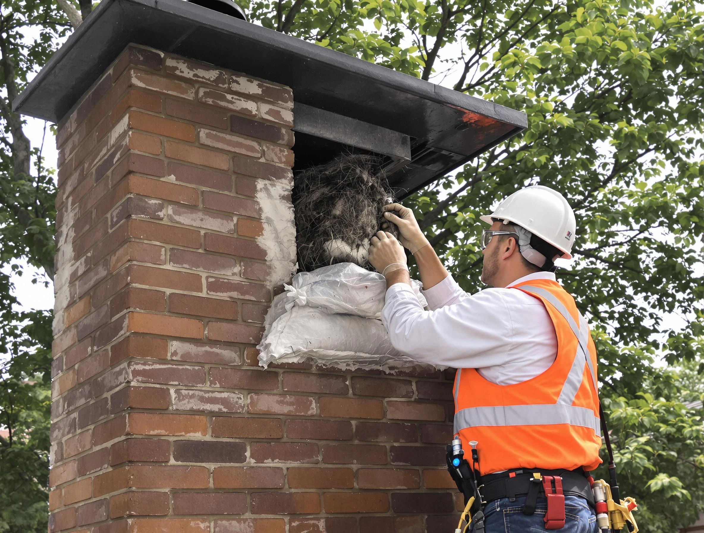 Humane removal of debris and animals by Columbiana Chimney Sweep in Columbiana, AL